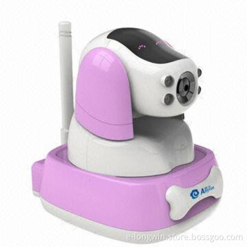 Wireless IP Camera with Night Vision, Minimum Illumination of 0.5 Lux, -20 to 60°C Temperatures